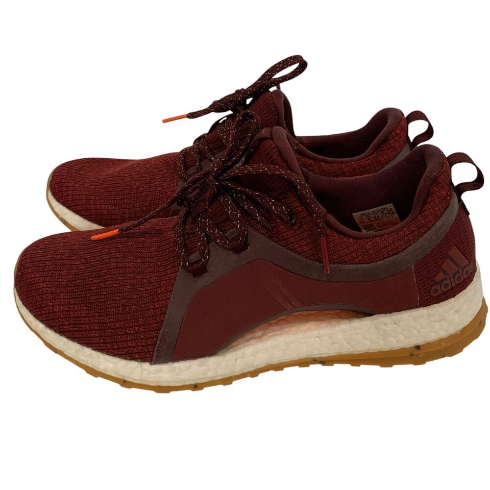 Adidas Womens Pureboost X ATR Shoes Maroon Running Training Sneakers Size 9.5